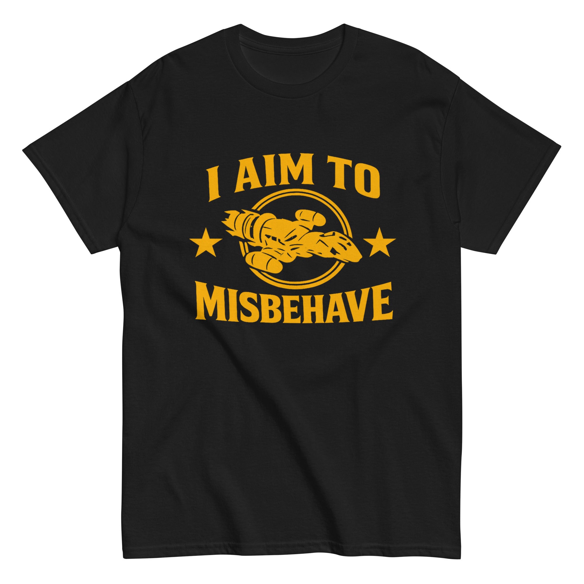 i aim to misbehave shirt