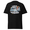 i live in a van down by the river shirt