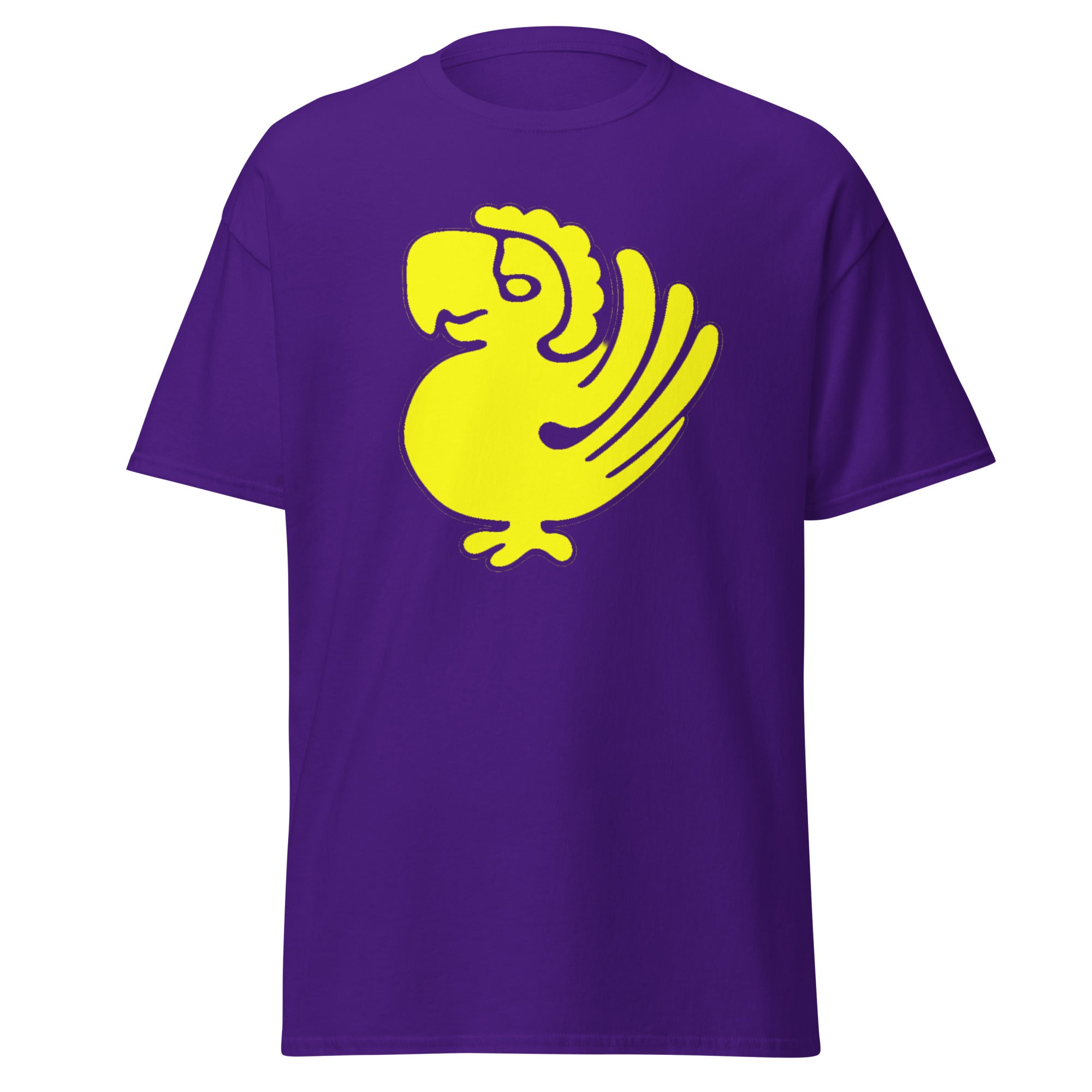 the purple parrots shirt