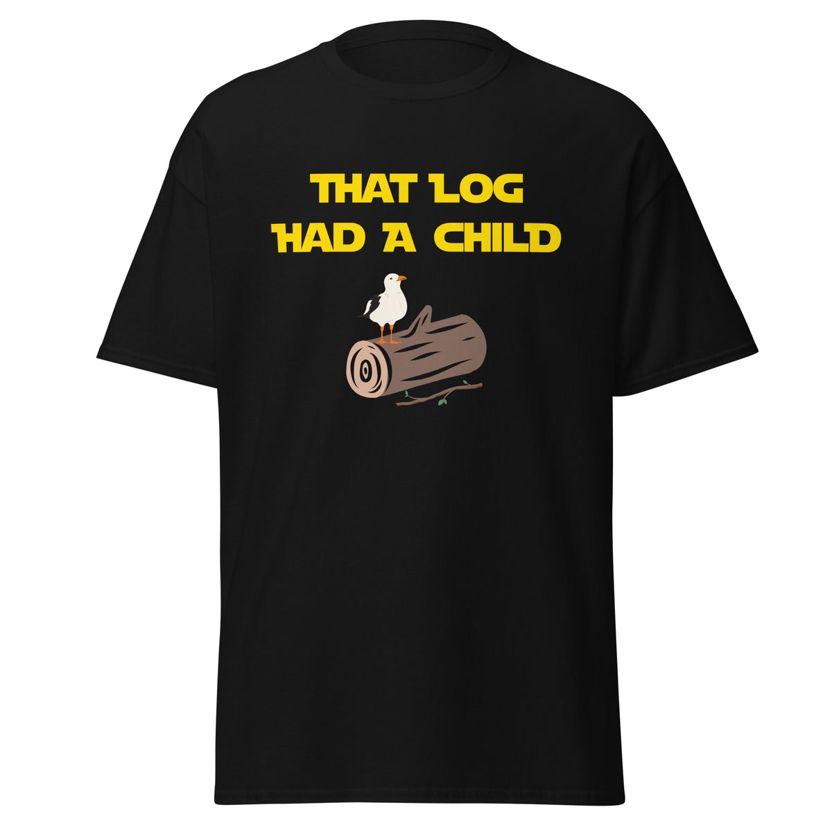 that log had a child shirt